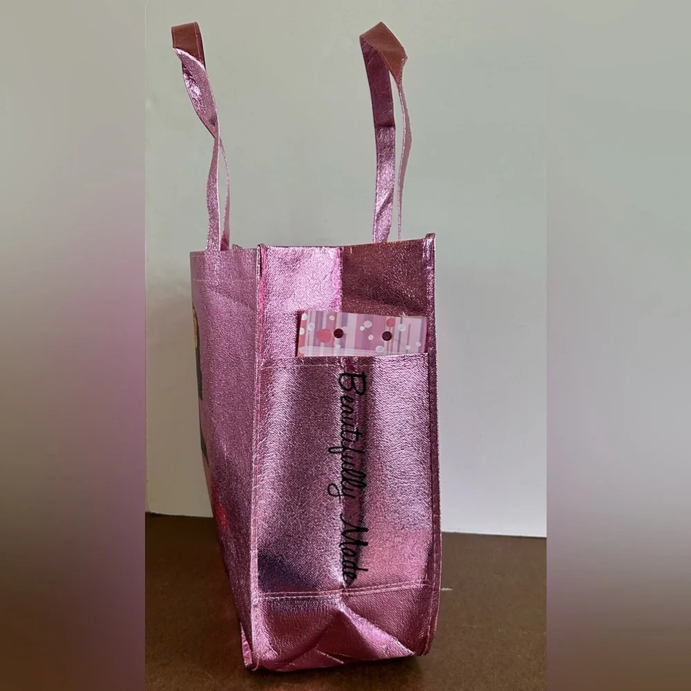 Camille Rose Pink Large Reusable Tote Gift Grocery Bag Swag New Without Tags